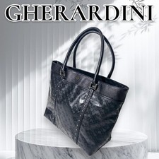 Gherardini Black Logo Tote Bag