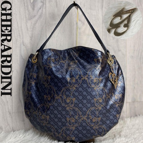 Gherardini navy logo pattern - navy,